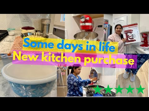 💕⭐️NEW VLOG: SOME DAYS IN LIFE+NEW KITCHEN PURCHASE,Indian mom Vlogger in USA,Hope you Relate,H4wife