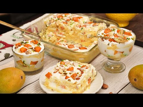 Secret To The Creamiest Mango Custard Pudding Ever | Kanak's Kitchen
