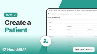 How to Create a New Patient - HealthEMR | 75Health