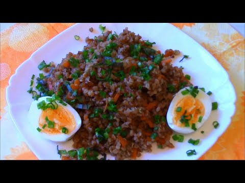 Как приготовить нежную рассыпчатую гречку с овощами.