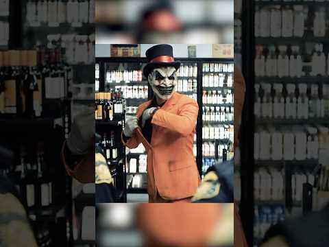 Masked clown shows cops a magic trick😱😳