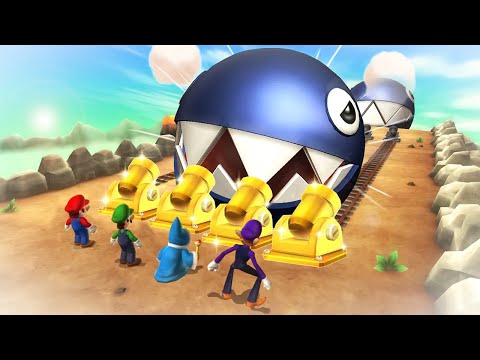 Mario Party 9 Boss Rush - Mario Vs Luigi Vs Waluigi Vs Kamek (Master Difficulty)