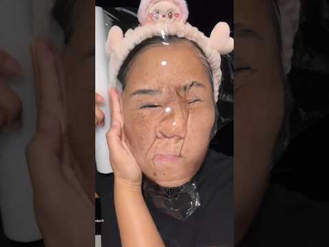 Unbelievable doing makeup by applying polythene on the face in China #shortvideo