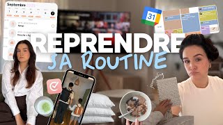 ON REPREND NOTRE ROUTINE (sommeil, compléments, planning)