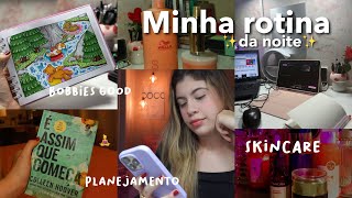 ROTINA DA NOITE| relaxe comigo,cuidados com a pele , autocuidado, bobbies good