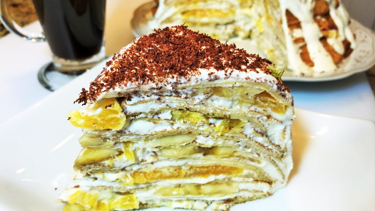 БЛИНЫ. Блинный Торт ПАЛЬЧИКИ ОБЛИЖЕШЬ. Pancake Cake.