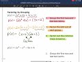 Factoring Polynomials with Four Terms