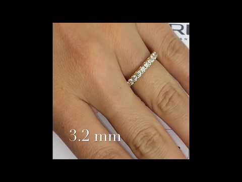 Wedding Bands: Colored Eternity Pave Bands