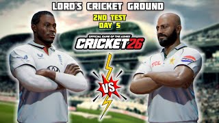 ENGLAND vs PAKISTAN - 2nd Test Day 5 Highlights | PAK tour of ENG |Cricket26 Gameplay