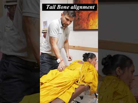 Tail bone adjustment(coccydynia)|#trending|#shortsfeed