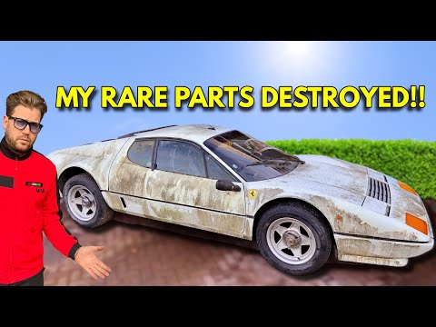 Barn Find Rare Ferrari 512BBi - Recovering My Destroyed and Lost Parts