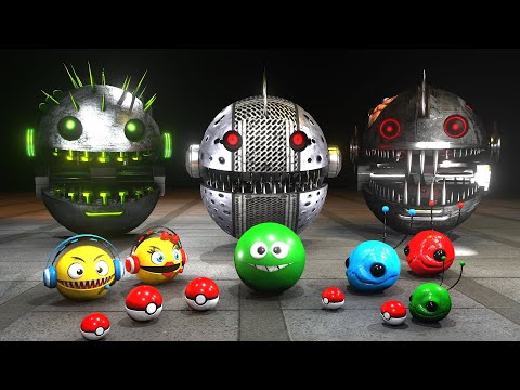 Pacman vs Robot Monsters vs Robot Pacman pop