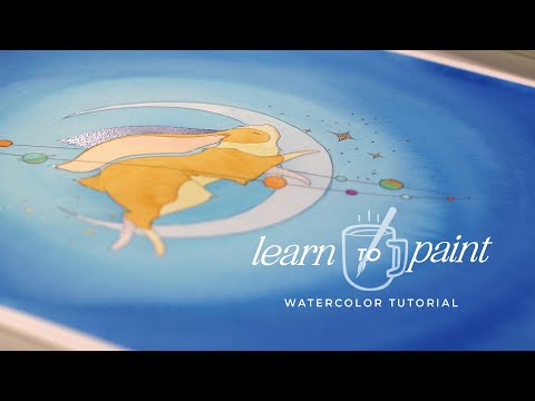 Watercolor Tutorial - How to Paint a Luna the Bunny