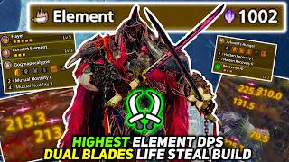 The Most BROKEN Dual Blades Build Element LIFE STEAL Monster Hunter Wilds TU4 Best Dual Blades Build