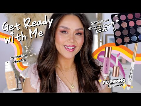 GET READY WITH ME | NEW Too Faced Plumping Lip Liners & More