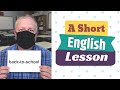 Classroom Setup and School Terminology