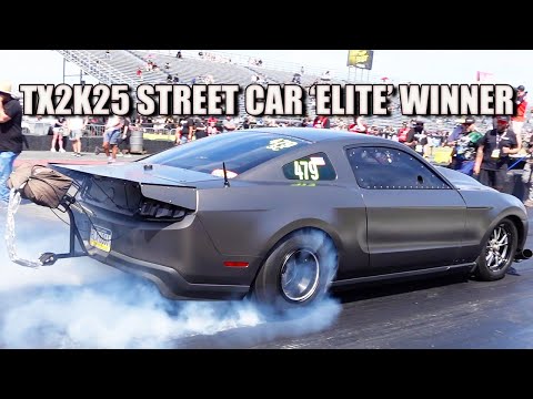 TX2K25 STREET CAR 'ELITE' WINNER - 6.6 SECOND 2500WHP MUSTANG