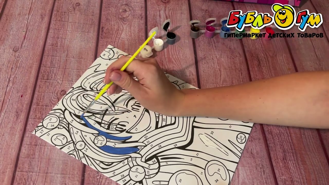 Набор для творчества LORI картина по номерам Аниме Цветное счастье - видео