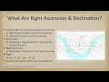 Astronomy: Declination and Right Ascension