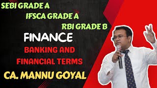 Banking and Financial Terminologies (Session-1) I SEBI Grade A, RBI Grade B, IFSCA Grade A