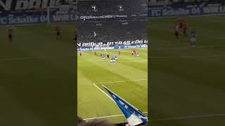 Schalke 04 : Freiburg- RIP Drüse Choreo vor dem Spiel