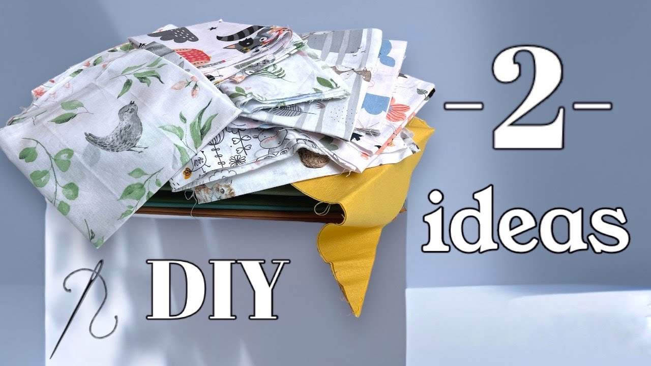 2 IDEAS for using leftover fabric – Fun patchwork – DIY