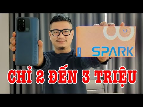 (VIETNAMESE) Mở hộp Tecno Spark 8C điện thoại SIÊU RẺ PIN TRÂU cho người mới