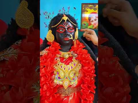 Mahakali Makeup tutorial video 4k.  জয় কালী মায়ের শতরুপ।  महाकाली।