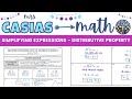 Simplifying Algebraic Expressions with the Distributive Property