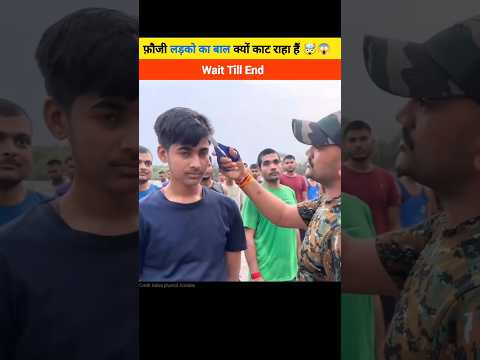 Fauji in ladko ka baal kyu kat raha hai 😱#shorts #viral #youtubeshorts @CrazyXYZ #yt