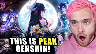 The GREATEST Genshin Trailer.. Song of the Welkin Moon Teaser: Moonlit Ballad of the Night REACTION