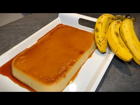 ¿conocías el flan de banano? - ESPECTACULAR, suave y delicioso