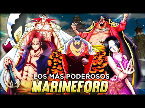 Los 10 PERSONAJES más PODEROSOS en MARINEFORD - One Piece