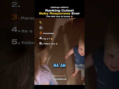 Ranking The Top 5 Cutest Baby Responses Ever (Siblings Edition)