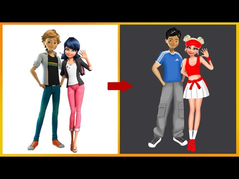 Miraculous: Ladybug And Gat Noir Glow Up Sporty Style_ Miraculous Transformation