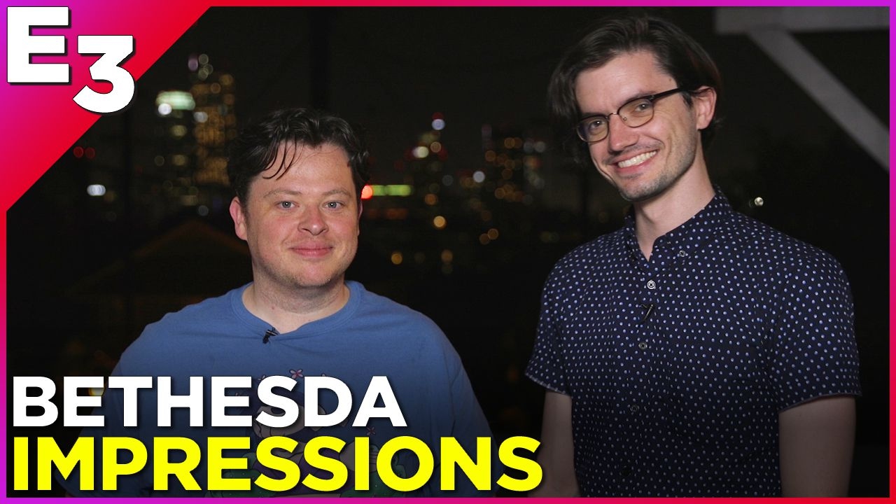 Justin & Pat Talk WOLFENSTEIN II, Evil Within 2, and Bethesda! - Polygon - E3 2017