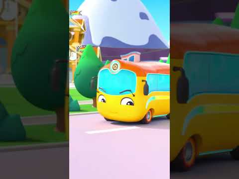 ❄️🛞 Watch This Cool Tire Transformation! 🚗✨ #buster #kids #cartoon
