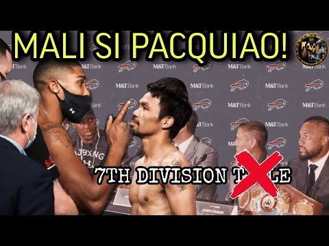 BINANTAAN SI PACQUAIO NA HINDI NYA MAKUKUHA ANG IKAPITONG DIVISION NA TITULO AT NAG KAMALI DAW ITO