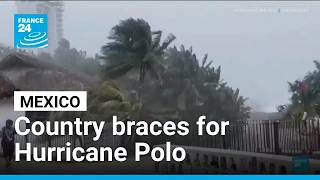 YouTube video thumbnail: Fears of Flooding, Landslides as Hurricane Polo Churns off Mexico Coast 