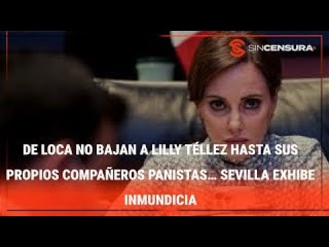 DE LOCA NO BAJAN A #LILLYTELLEZ hasta sus propios compañeros panistas… #Sevilla exhibe inmundicia