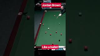 Fire like a bullet. #snooker #jordanbrown #snookerplayer