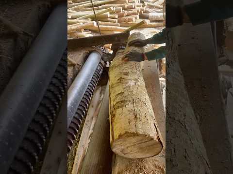 #machine #wood Wooden bales are crafted through machines