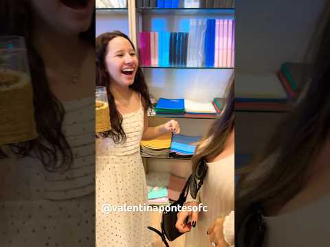Trolando a mamãe na loja #materialescolar2025 #valentinapontesofc #familiapontes #rotinadodia #vlog