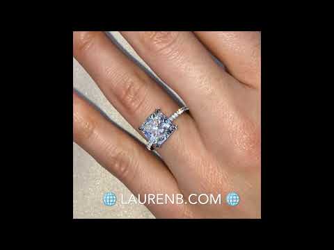 4.2 ct Cushion Cut Diamond Signature Wrap Design