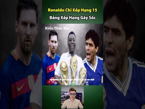 Ronaldo chỉ xếp thứ 15 bảng xếp hạng gây sốc