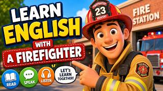 Learn English with a Firefighter Basic Words - Learn English in the Kitchen