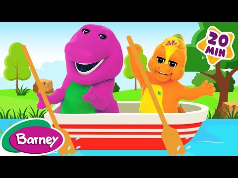 Row, Row, Row Your Boat | Classic Nursery Rhymes | More Barney Nursery Rhymes and Kids Songs