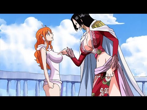 Boa Hancock's reaction after Nami kissed Luffy in Front of Her - One Piece