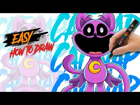 How to draw Cat nap | poppy play time 3