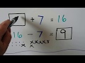 Finding Unknown Numbers in Math